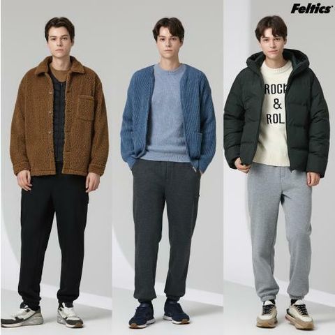 [NH카드5%할인]25FW 펠틱스 웜기모 조거 팬츠 3종 (남성) F13M