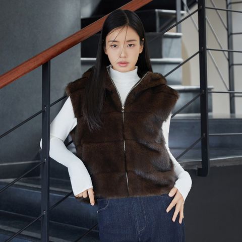 [최초가79,900]셀렙샵에디션 25FW FAUX밍크 리버시블 패딩베스트