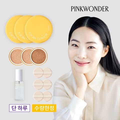 30%OFF] 호호바 쿠션 리미티드 세트(본품3개+리필3개)+네롤리미스트+ 퍼프 3세트(6ea)