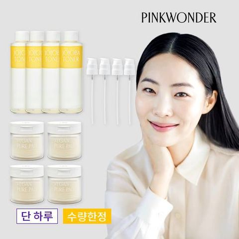 42%OFF] 패밀리 호호바 토너 세트(호호바 토너+스프레이+비건패드*4세트)