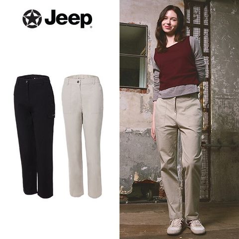 JEEP 여성 코튼 블렌디드 팬츠 2종