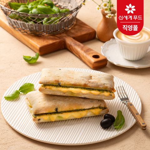 베키아에누보 바질모짜치아바타샌드위치 1팩(3개입)