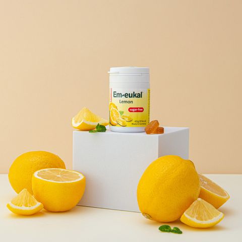 슈가프리 목캔디 레몬 40g