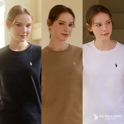 [최초가 79,000원][U.S POLO ASSN.] 26SUMMER 프레시아 썸머 반팔 티셔츠 3종 여성