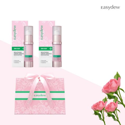 [초특가] 대웅제약 이지듀 멜라토닝 앰플(로즈 에디션) 15ml*2 + 로즈쇼핑백*1