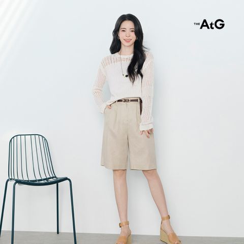 [최초가69,900원]26SS 프렌치 린넨100 버뮤다 팬츠(+벨트)