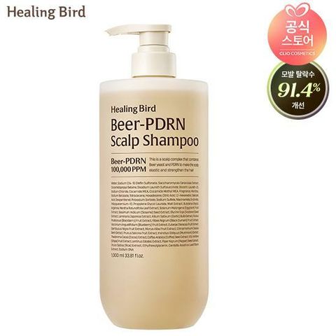 [카드 5%할인]힐링버드 비어 피디알엔 탈모 샴푸 1000ml 대용량
