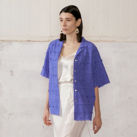 [최초가 129,000원]26SS 카밀 자수 셔츠 자켓