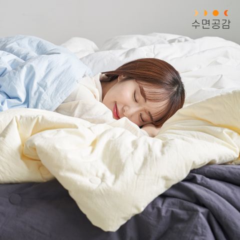 우유이불 친환경 순면 차렵이불 & 패드 세트 (SS/Q)