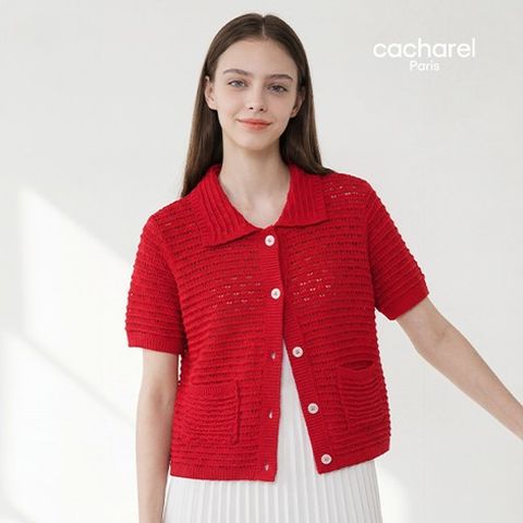 [최초가 79,900원] 26SS 크로쉐 반팔 버튼 풀오버 3종