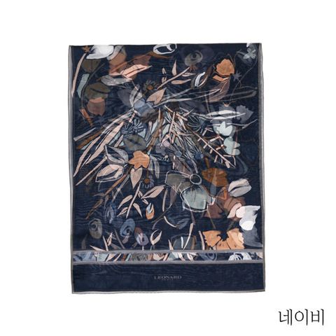 레오나드 플로럴 실크 숄
