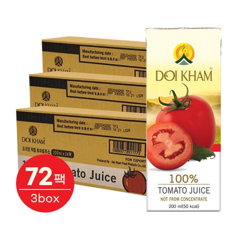 NFC 100% 착즙 토마토주스 (200ml x 72팩)