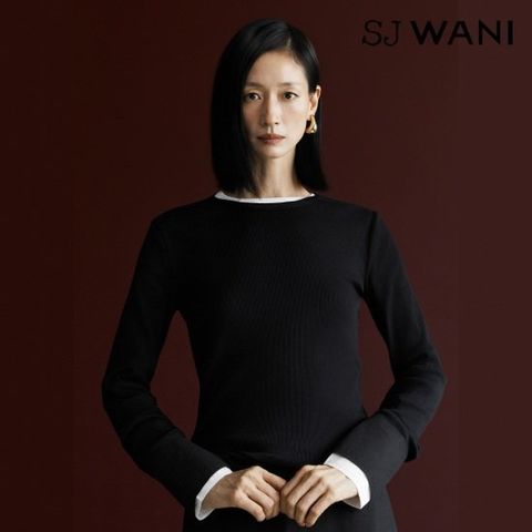 SJ와니 26FW 커프 디테일 리브드 티셔츠 3종 [런칭 가격 89,900원]