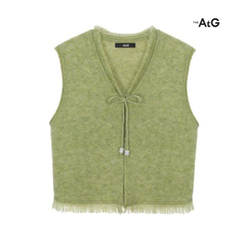 [최초가59,900원][올리브ONLY] 프린지 오픈 니트 베스트
