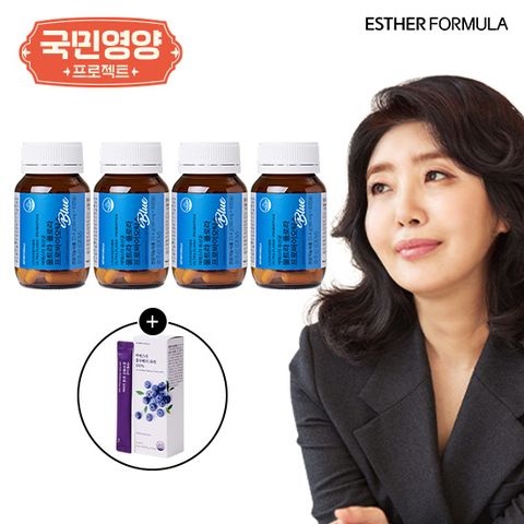 [국민영양프로젝트] 여에스더 유산균 블루 8개월+블루베리 퓨레