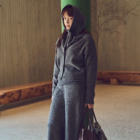 26FW 알파카 가디건+머플러 2종