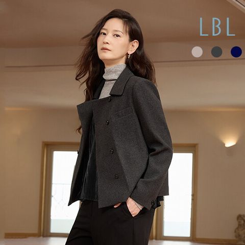 ○26FW 소모울 블렌디드 더블 하프자켓
