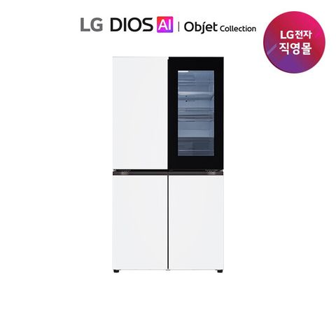 [김치냉장고증정]LG 오브제 노크온 매직스페이스 냉장고 865L[T876MQQ412]