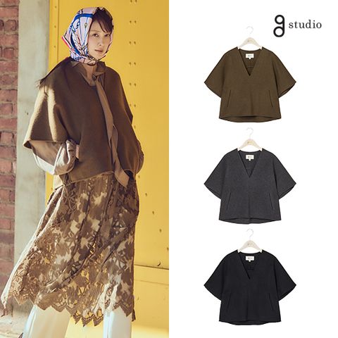 26FW 카멜 실크 블렌디드 핸드메이드 케이프