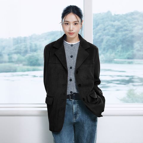 26FW FAUX스웨이드 보이핏 자켓