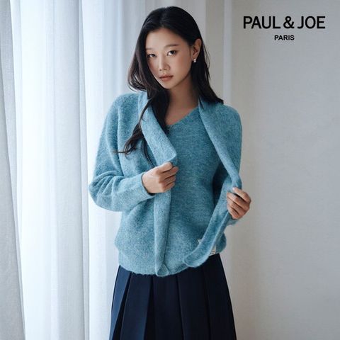 26FW 헤어리 가디건 + 머플러 SET