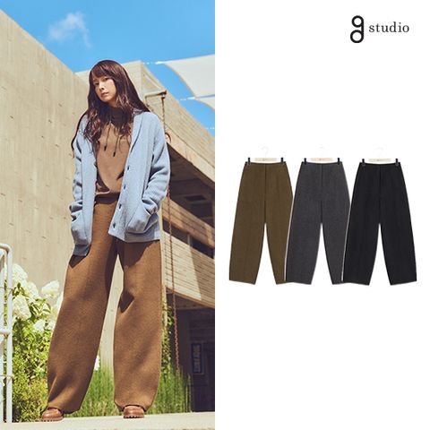 26FW 카멜실크 블렌디드 핸드메이드 팬츠