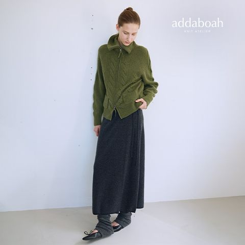 26FW 준소모울100 랩스커트