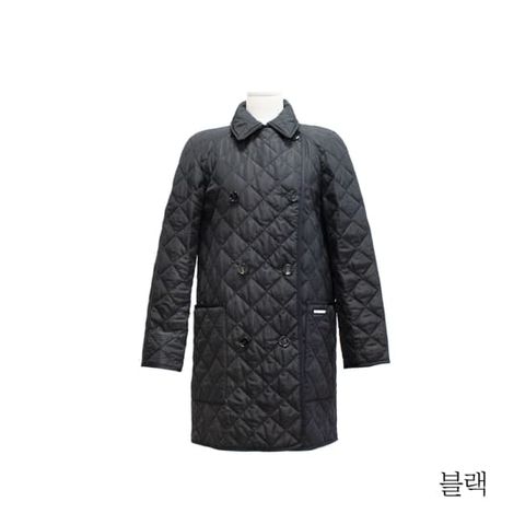 버버리 더블 브레스트 퀼팅코트