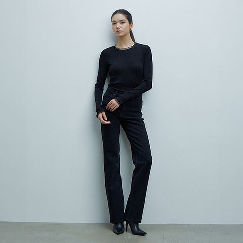 [미리주문10%]26FW (+7cm) 셔닐 기모 데님