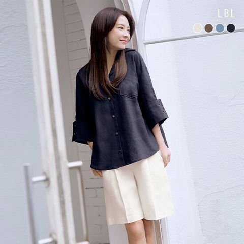 (런칭가 69,900원) 24SS 퓨어프렌치린넨100 위켄드 하프팬츠 2종