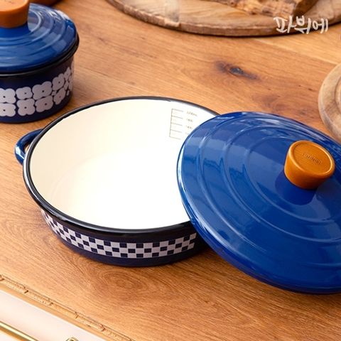 [파뷔에](단품) 올레시아 IH 법랑 냄비 (24cm전골)