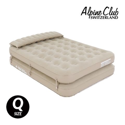 스위스알파인클럽 [퀸 1+1 세트] 트윈 오토 에어베드