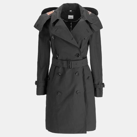 버버리 엠버포드 후드 여성 트렌치재킷