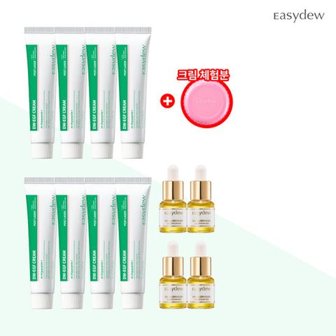 이지듀 포스트레이저 EGF 탄력크림 40ml*8통+24K 골드앰플 4ml*4개+핑크통크림 무료체험분 5ml*1통
