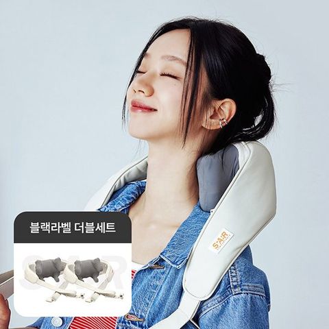 스파알 포터블 추석 효도 목어깨 마사지기 더블 세트