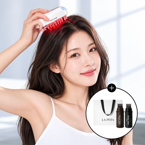 [단독증정/쇼핑백+헤어틴트 2개] 라피타 리치헤어 모발관리 EMS 갈바닉 이온 마사지기