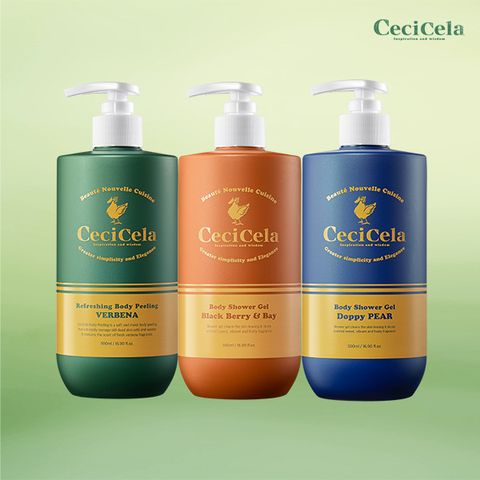 [Cecicela] 쎄씨쎌라 온가족 때필링 + 바디워시 혼합패키지 (때필링1개 + 바디워시2개)