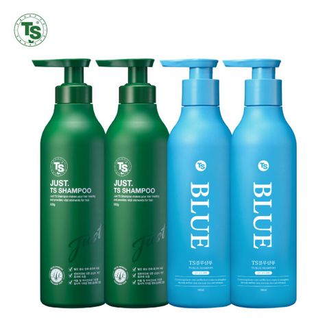저스트TS샴푸500gx2 + TS블루샴푸500mlx2