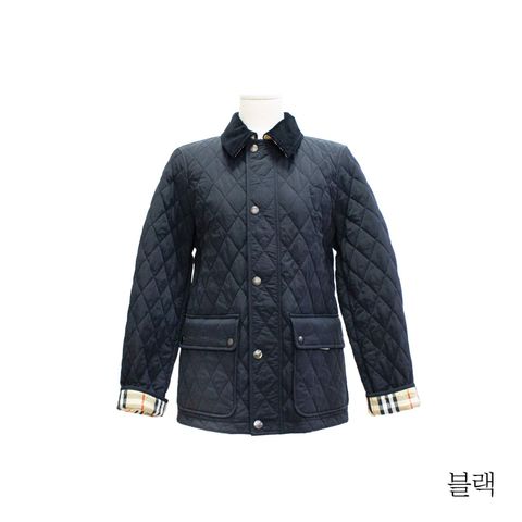 [버버리] 코듀로이 다이아몬드 퀼팅 재킷