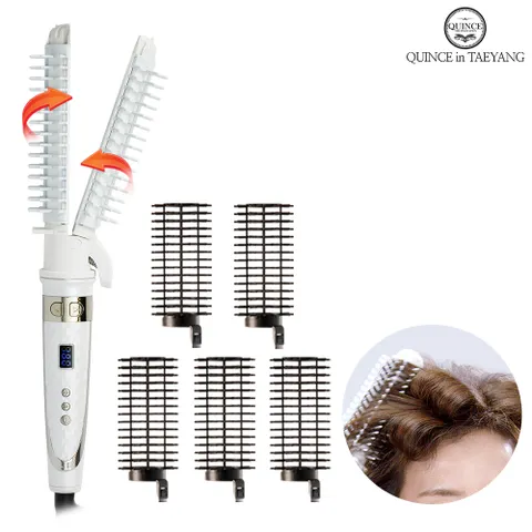 퀸스IN태양 자동회전 매직 봉고데기 시즌2 +헤어롤5개 오토롤링 뿌리볼륨 그루프 브러쉬고데기