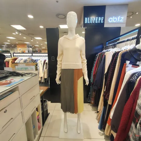 [블루페페]블루페페 P211KSE003 후드니트주름원피스