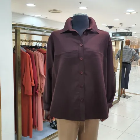 [도호]베이직 울 셔츠(DUXBL510/와인)