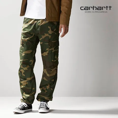 칼하트WIP Aviation Pant (Camo Laurel rinsed) 팬츠
