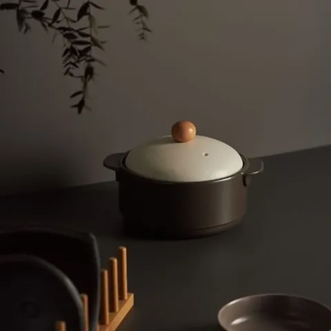 특허받은 평바닥 무균열 뚝배기 문팟 14