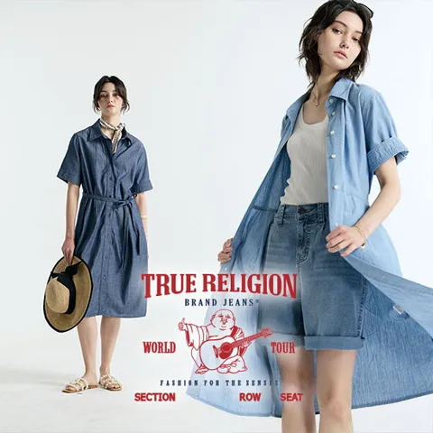 (트루릴리전) 25SS 썸머 샴브레이 셔츠원피스