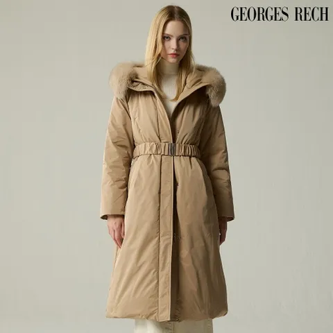 (런칭가 299,900원) (25FW) 풀스킨 폭스퍼 롱 구스다운