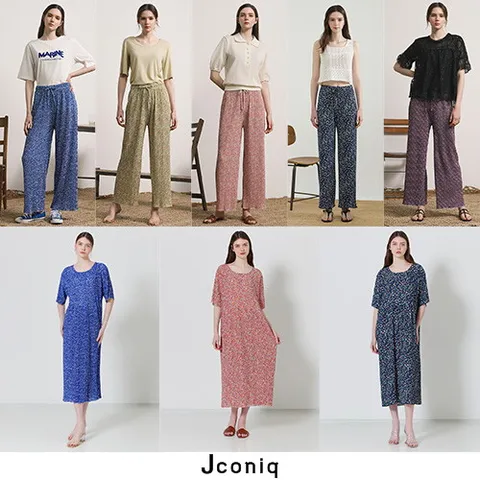 25SS 플라워 플리츠 팬츠+원피스 8종 (팬츠 5종+ 원피스 3종)