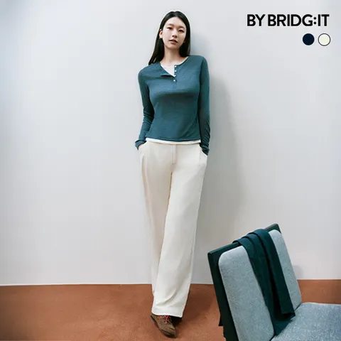 26FW 핀턱 니팅 데님팬츠 2종
