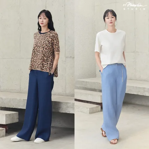 25SS 프리미엄 프렌치 린넨100 BLUE 팬츠