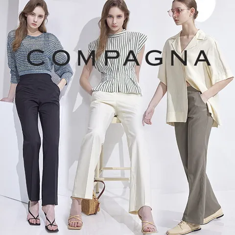 꼼빠니아 여성 세미플레어 슬림 팬츠 3종